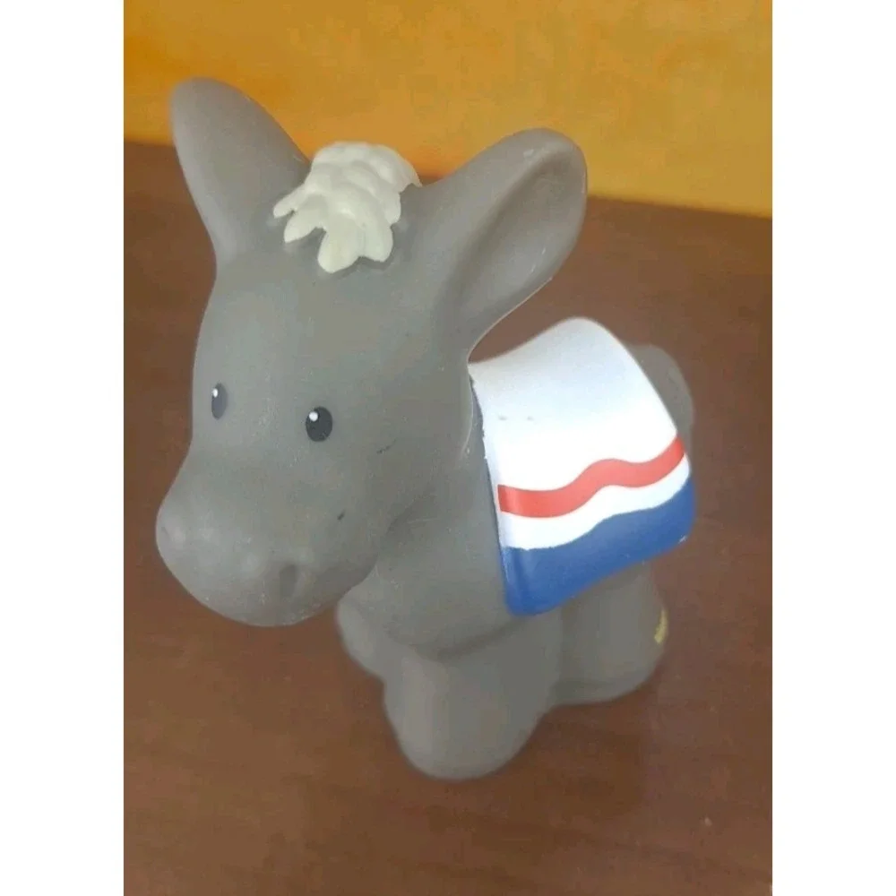 Fisher Price Little People Christmas‎ Nativity Donkey White Blanket 2005